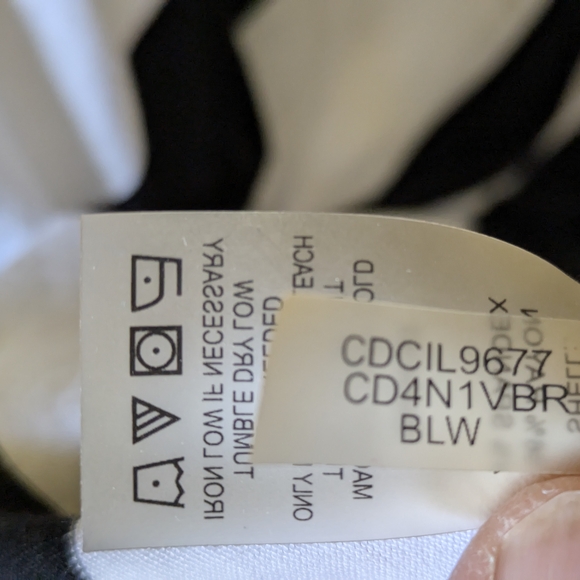 Calvin Klein Black and White Striped Dress - Picture 9 of 9